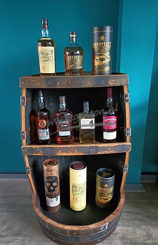  Whiskyvat display robuust olie half