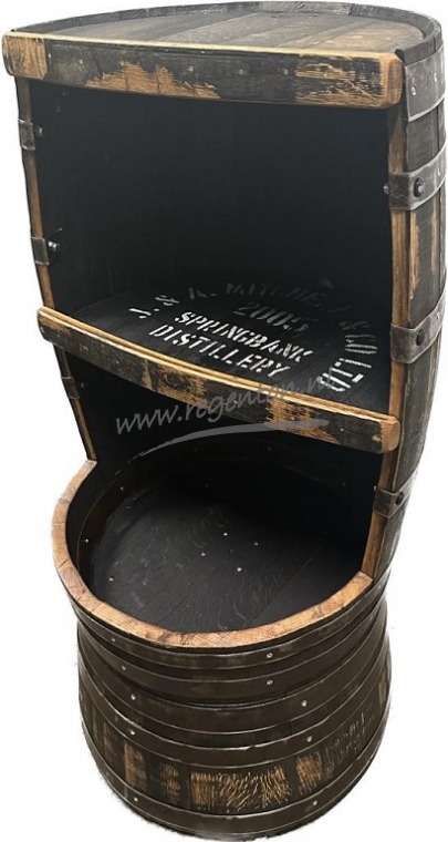  Whiskyvat display robuust olie half op wielen