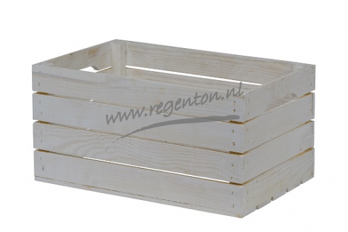  Latten kist Medium - White