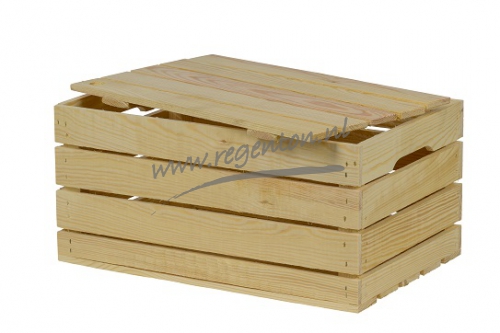  Latten Kist & Deksel Medium - Naturel