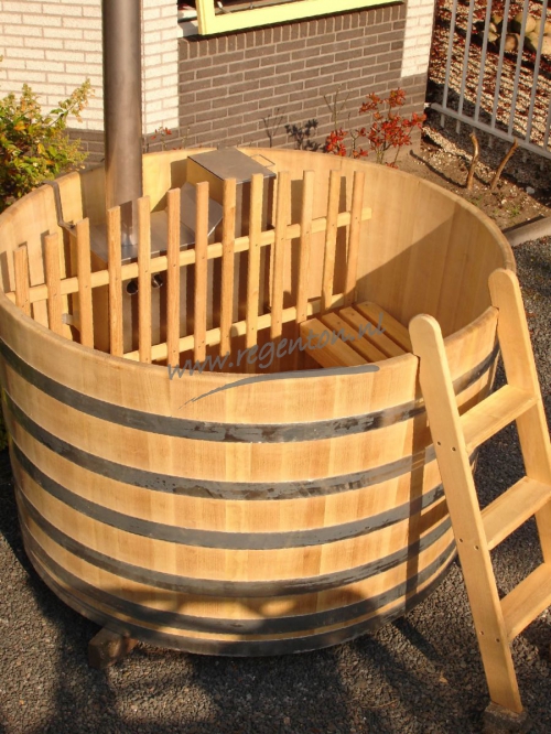  Waterkuip 180x110+zitting en trap incl. verwarming